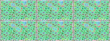 Giysi kumaşı için böcek dokusu parçası tekrarlanıyor. Raster illüstrasyonu. Çizim, karalama, karalama. Mavinin üzerinde güzel, pürüzsüz bir kelebek örtüsü var. Sonsuz. Bahar Kelebeği teması.