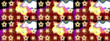 Suluboya tarzında kırmızı renkte çiçekler. Suluboya çizim kalıbı. Çiçek izi.