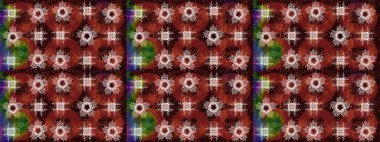 Kahverengi, kırmızı ve nötr renkler ve kar taneleri. Renkli arka planda izole tatlı kar taneleri. Raster illüstrasyonu.