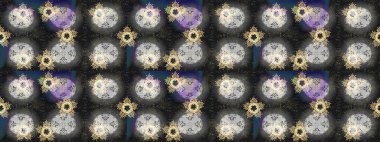 Gri, nötr ve bej renkli kar taneleri. Renkli arka planda izole tatlı kar taneleri. Raster illüstrasyonu.