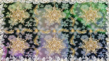 Kusursuz klasik raster altın desenli. Gri renklerde, altın elementlerle kusursuz desen. Klasik klasik klasik arka plan. Geleneksel oryantasyon süsü.