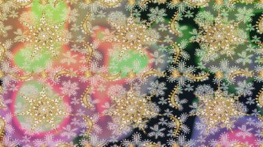 Tekrarlayan elementlerle kusursuz soyut arkaplan. Klasik raster şablonu. Tarafsız ve altın desenli.