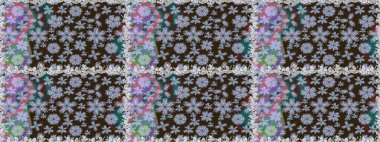 Süslü kumaş deseni. Raster deseni. Çiçekli, suluboya desenli kusursuz çiçek deseni.