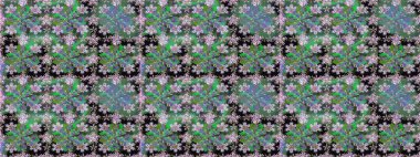 Kusursuz Vintage Çiçek Deseni. Raster Kalça dokusu deseni.