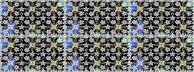 El çizimi Raster çizimi. Duvar kağıdı, web sitesi arka planı, ambalaj kağıdı, davetiye, broşür, afiş veya web sitesi için kusursuz çiçek deseni kullanılabilir. Karalama elementleri.