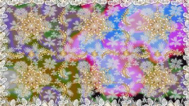 Kusursuz klasik raster nötr ve altın desenli. Geleneksel oryantasyon süsü. Klasik vintage arkaplan.