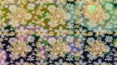 Raster geometrik arka plan. Tarafsız renklerde altın çiçekli altın desenler. Altın rengi, kusursuz çizim. Senin tasarımın için, duvar kağıdı..