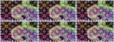 Kusursuz çiçek deseni. Raster illüstrasyonu. Tarafsız renklerde Asyalı tekstil.