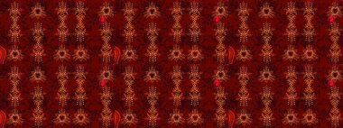 Kar taneli kırmızı, siyah ve kahverengi renkler. Raster Noel soyut renkli arka plan ve tatlı kar tanesi. Raster illüstrasyonu.