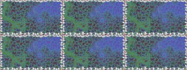 Raster renkli sonsuz doku. Bahar ve yaz tasarımı için renkli bir arkaplan. Elle çizilmiş illüstrasyon. Kelebeklerle kusursuz desen.