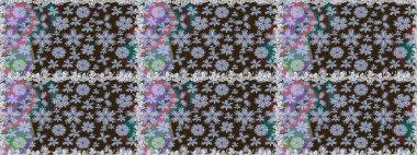 Süslü kumaş deseni. Raster deseni. Çiçekli, suluboya desenli kusursuz çiçek deseni.