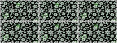 Üst manzara, yumuşak stil. Çiçek kompozisyonu, el boyası, hassas şablon. Siyah renkte manzaralı çiçek deseni. Sevgililer günü ve tebrik kartı konsepti için şık bir davet.