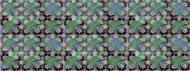 Kusursuz Vintage Çiçek Deseni. Raster Kalça dokusu deseni.