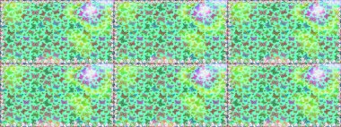 Raster illüstrasyonu. Doğadaki güzellik. Kumaş, Tekstil, Baskı ve Davetiye için arka plan. Mavi renkte bir resim. Suluboya Biçimli Uçan Kelebeklerle kusursuz desen.