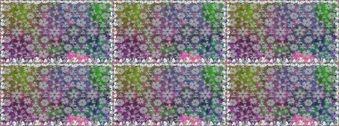 Kusursuz süs izi. Sınır Kızılderili çiçekli paisley patten. Tebrik kartı geçmişi, boyama kitabı, arkaplan ve tekstil için kullanılabilir. Raster Henna tarzı. Etnik Mandala havlusu.