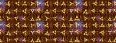 Noel stili. Kahverengi, sarı ve mor renkli kar taneleri. Raster illüstrasyonu.