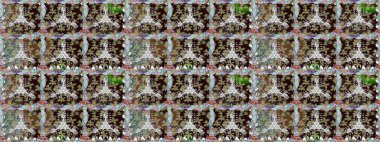 Parmak izi, kumaş, duvar kâğıdı, tekstil için raster dokusu. Renkli grunge, soyut arkaplanı colokahverengi çiçeklerle süslüyor. İşlemeli çiçek desenli..