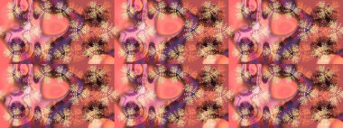 Pembe, kahverengi ve turuncu kar taneleri. Güzel tasarım. Raster illüstrasyonu. Kar tanelerinin soyut arkaplanlı Noel arkaplanı. Noel için tatil tasarımı, Yeni Yıl moda baskıları.