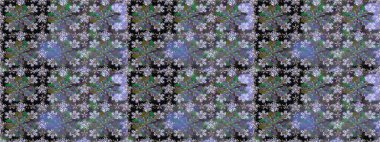 Sevimli çiçek raster deseni. Düz Çiçek Elementleri Tasarımı. Renkli Yaz Temalı Kusursuz Arkaplan. Modaya uygun kumaş deseni.