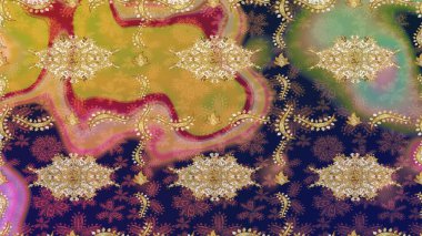 Paisley 'ler zarif çiçek desenli eskiz arka plan duvar kâğıdı resimleriyle klasik stil, güzel 3D çizgili sanat eseri ve bej desenli çiçek yaprakları ve süslemeleri..