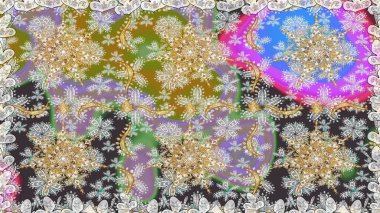 Gri renklerde ve altın elementlerle kusursuz klasik desen. Gri renkler ve altın elementler üzerinde altın pürüzsüz desen. Noel, kar tanesi, yeni yıl.