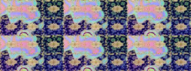 Mavi renkler ve altın elementler üzerine çizim. Klasik klasik klasik arka plan. Klasik Raster Golden eskiz kalıbı. Geleneksel oryantasyon süsü.