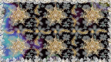 Duvar kâğıdı barok, İspanyol kumaşı. Gri renklerde grafiksel, modern, pürüzsüz desen. Kusursuz raster arka plan. Kusursuz çiçek deseni.