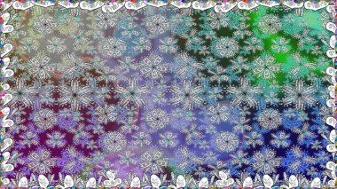 Bahar Tema Dikişsiz desen arka plan rengi. Çiçek ile sorunsuz raster arka plan. Çocuk tarzı. Düz çiçek öğeleri tasarım.