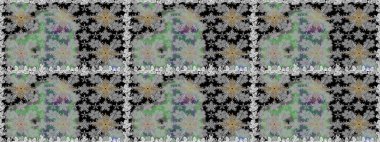 Davetiye ve kartpostal tasarımı için dekoratif çiçek unsurları. Tekstil için figür. Poster ya da kapak için arka plan. Yapraklı kusursuz desen. Sevimli zarif çiçekler Raster illüstrasyonu.