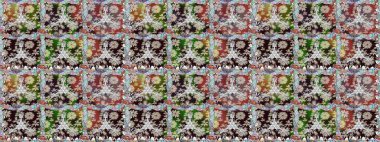 Tekstil ya da kitap kapakları, imalat, duvar kağıtları, baskı, hediye paketi ve yapıştırma kitabı için çiçeksiz arka plan. Küçük çaplı çiçeklerdeki basit şirin desenler. Raster illüstrasyonu.