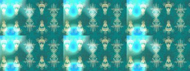 Raster resim. Raster kar taneleri desen. Renkli arka plan üzerinde raster sevimli kar taneleri.