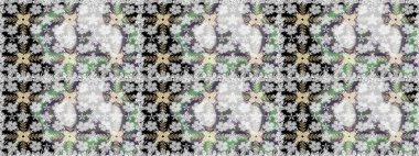 Güzel kumaş deseni. Raster illüstrasyonu. Gri renklerde. Raster illüstrasyonunda kusursuz çiçek deseni.