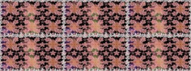 Düz Çiçek Elementleri Tasarımı. Raster illüstrasyonunda kusursuz çiçek deseni. Tarafsız renklerde çiçekler. Renkli Bahar Teması Kusursuz Arkaplan.