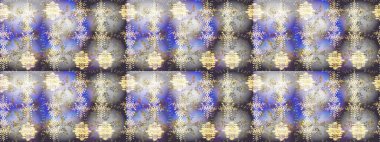 Gri, nötr ve mor renkli kar taneleri. Renkli arka planda izole tatlı kar taneleri. Raster illüstrasyonu.