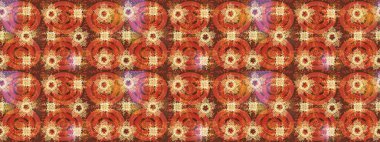 Renkli kar taneleri Raster çizimi. Güzel bir kış süsü. Raster turuncu, pembe ve kahverengi kar tanelerinden izole edilmiş..