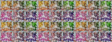 Çiçeksiz desenli arka plan. Tarafsız renklerde çiçekler. Düz Çiçek Elementleri Tasarım Raster illüstrasyonu. Renkli Bahar Teması Kusursuz Arkaplan.