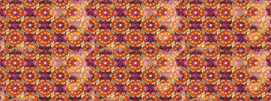 Kahverengi renkte Royal retro. Altın şablon. Kart, duvar kağıdı, ambalaj ve tekstil için klasik tasarım. Kusursuz desenli altın elementler. Raster illüstrasyonu. Çiçeksel klasik doku.