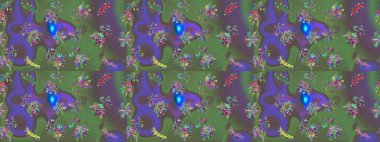 Renkli elementlerle Raster ilginç desen.