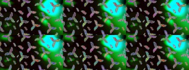 Raster illüstrasyonu. Kar taneli desen. Raster Noel soyut renkli arkaplan ve düşen kar tanesi..