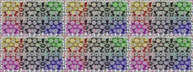 Modaya uygun kumaş deseni. Sevimli çiçek raster deseni. Renkli Yaz Temalı Kusursuz Arkaplan. Düz Çiçek Elementleri Tasarımı.