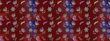 Kar taneleri tasarımı. Son moda kar taneleri ve elementler onun kartlarını gösteriyor. Retro stil dokusu, şablon kış elementleri. Modern tasarım posteri, kapak, kırmızı, kahverengi ve mor renkli kart tasarımı.