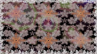 Modern çiçek arkaplanı. Moda baskıları için zarif bir şablon. Halk tarzı. Parlak renkli çiçekleri ve gri yaprakları olan, kusursuz çiçek desenleri..