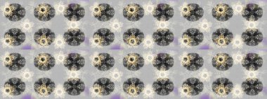 Gri, nötr ve bej renkli kar taneleri. Noel stili. Raster illüstrasyonu.