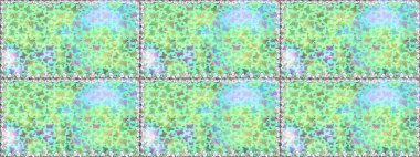 Yeşil renkli illüstrasyon. Raster illüstrasyonu. Kelebeklerle güzel bir moda modeli. Fantezi çizimi. Moda sevimli kumaş tasarımı.