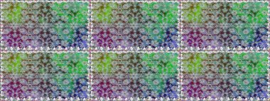 Güzel kumaş deseni. Raster çiçekli arka plan. Renkli Yaz Temalı Kusursuz Arkaplan. Güzel, pürüzsüz bir desen. Düz Çiçek Elementleri Tasarımı. Yazdır.