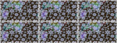 Çiçek kompozisyonu, el boyası, hassas şablon. Üst manzara, yumuşak stil. Sevgililer günü ve tebrik kartı konsepti için şık bir davetiye. Kahverengi renkte manzaralı çiçek deseni.