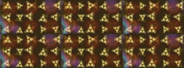 El çizimi, dövme stili karalama, kumaş tasarımı ve Raster illüstrasyonunda kartlar. Sanat terapisi tarzı Zen çizim için kahverengi, gri ve mor mandala şeklinde kar taneleri.