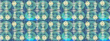 Güzel tasarım. Kar tanelerinin soyut arkaplanlı Noel arkaplanı. Noel için tatil tasarımı, yeni yıl moda baskıları. Raster illüstrasyonu. Mavi, yeşil ve bej kar taneleri.