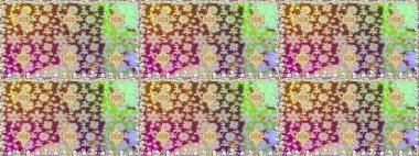 Raster illüstrasyonu. Tarafsız renklerde, altın elementlerle klasik, pürüzsüz desen.