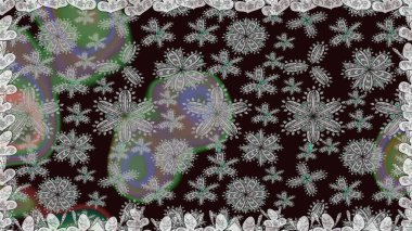 Gri renkli çiçekler. Hediye ambalaj kağıdı, tebrik kartları, posterler ve pankart tasarımı. Raster düz çiçekleri pürüzsüz desen.